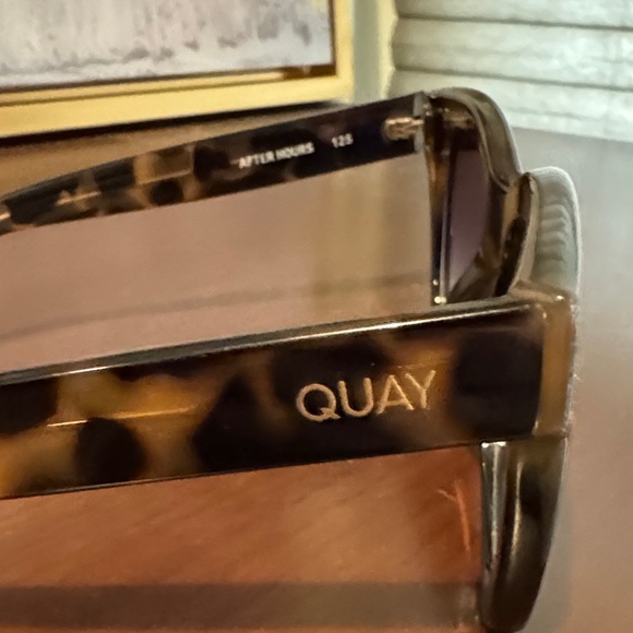 Quay Tort Black/ Black Fade Lens After Hours Square Women's Sunglasses - Picture 6 of 10